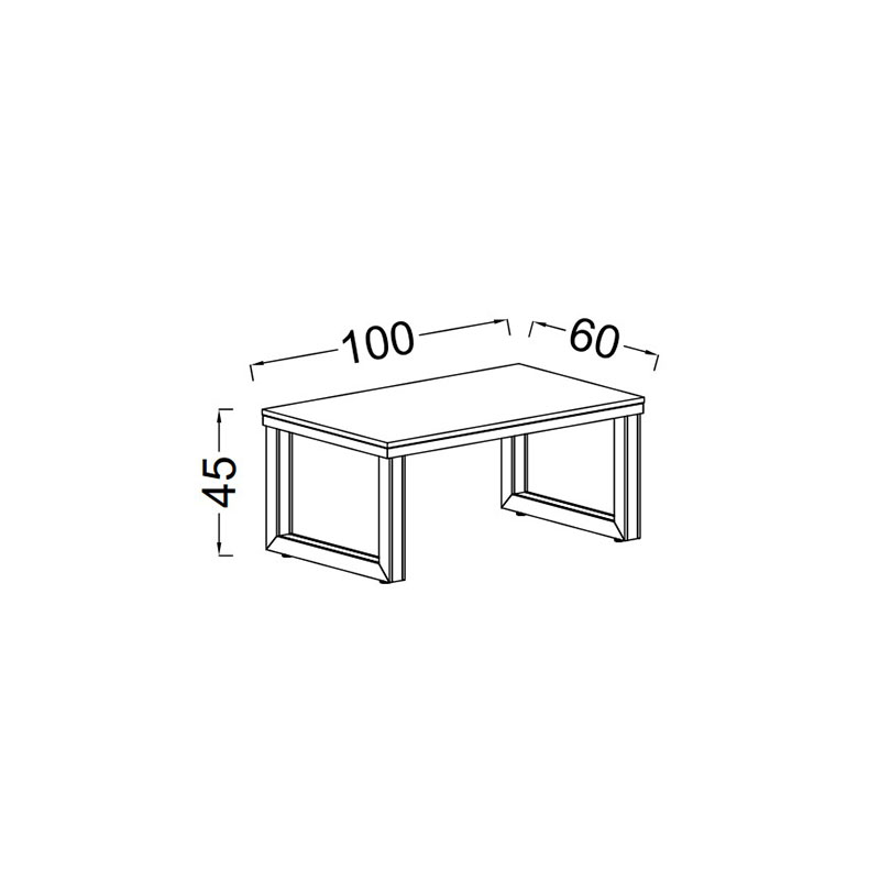 میز جلو مبلی اداری سینما چوب مدل  اسکوبار - Thumbnail 1